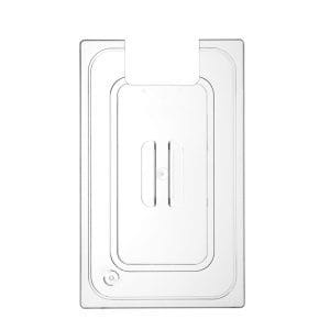 Tampa Gastronorm com abertura para sonda de sous-vide, GN 1/1, Transparente, 530x325mm