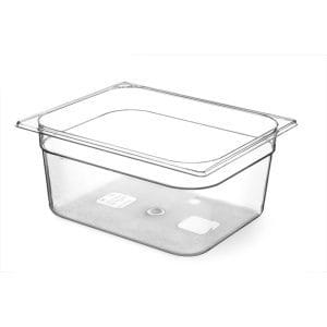 Recipiente Gastronorm 1/2, GN 1/2, 12,5L, Transparente, 325x265x(H)200mm