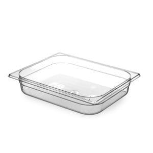 Recipiente Gastronorm 1/2, GN 1/2, 4L, Transparente, 325x265x(H)65mm