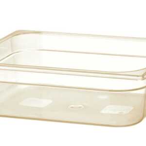 Recipiente GN 1/2, resistente a altas temperaturas, GN 1/2, 6,1L, Transparente, 325x265x(H)100mm