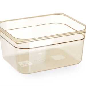 Recipiente GN 1/2, resistente a altas temperaturas, GN 1/2, 4L, Transparente, 325x265x(H)65mm