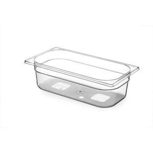 Recipiente Gastronorm 1/3, GN 1/3, 4L, Transparente, 325x176x(H)100mm