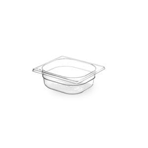 Recipiente Gastronorm 1/6, GN 1/6, 1L, Transparente, 176x162x(H)65mm
