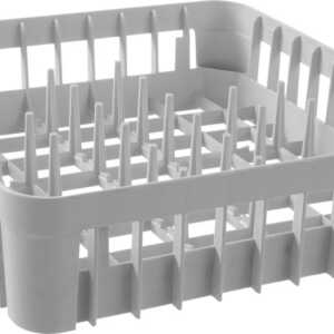Cesto de copos para máquina de lavar loiça, com 20 pinos de suporte, 400x400x(H)110mm