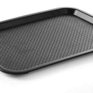 Tabuleiros para fast food médios, Preto, 305x415x(H)20mm