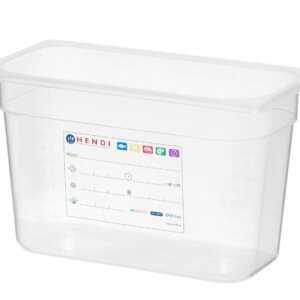 Recipiente Gastronorm 1/3, GN 1/3, 5,7L, Transparente, 325x176x(H)150mm