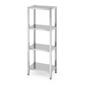 Prateleira dupla de parede ajustável, com dois suportes em aço, 800x300x(H)600mm