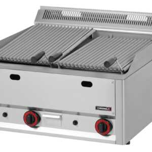 Grelhador duplo em pedra vulcânica 66