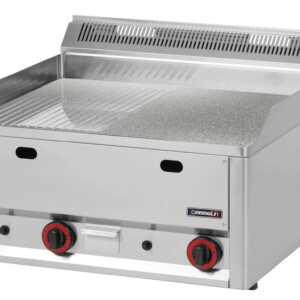 Placa de grelhar cromada estriada texturizada 66 gás