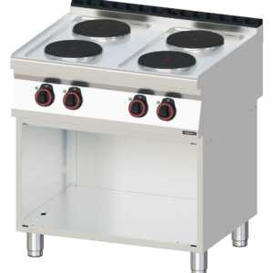 Fogão elétrico 4 bocas com base 80