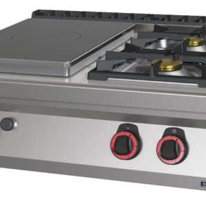 Fogão a gás 2 bocas + 1 placa 80