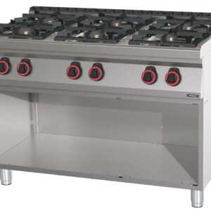 Fogão a gás 6 bocas com base HP 120