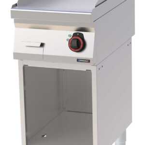 Placa de grelhar em ferro fundido lisa com base 40