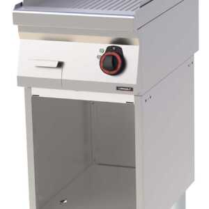 Placa de grelhar em ferro fundido estriada com base 40