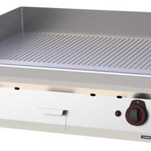 Placa de grelhar em ferro fundido estriada gás 80