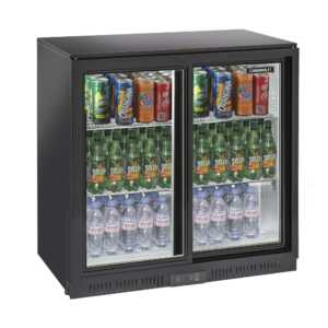 Frigorífico de bar 2 portas de correr