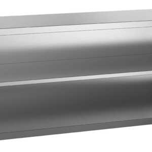 Armário mural aberto em aço inoxidável 1200 mm