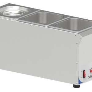 Banho-maria para molhos 3 x GN 1/6 compacto