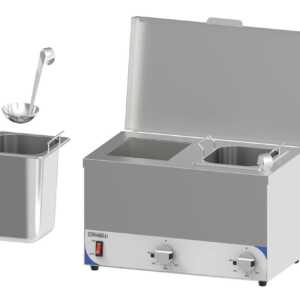 Banho-maria para molhos compacto 2 cubas
