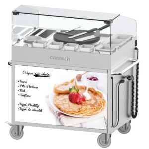 Carrinho para máquina de crepes 40 encastrada