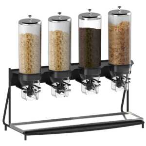Dispensador de cereais largura 4 tubos
