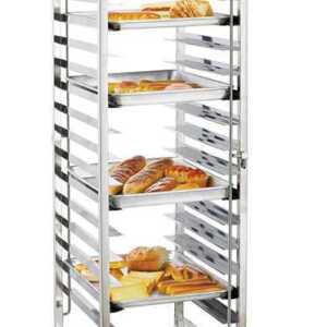 Carro de transporte de tabuleiros de pastelaria 15 níveis - 400x600