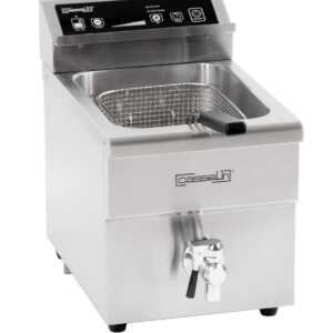 Fritadeira de indução com válvula de drenagem 8 litros