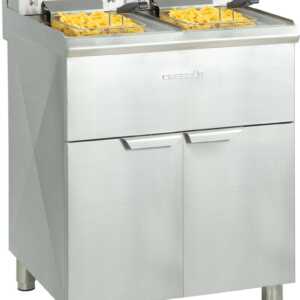 Fritadeira elétrica de piso 2 x 10 litros elevado rendimento