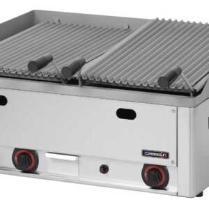 Grelha de pedra de lava dupla