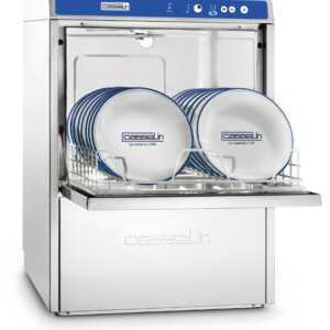 Máquina de lavar louça de parede dupla com amaciador de água e bomba de drenagem integrados