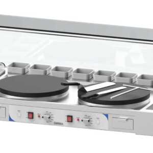 Bancada dupla para máquinas de crepes