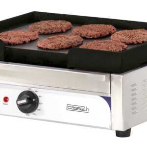 Placa de grelhar em ferro fundido lisa compacta