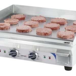 Placa de grelhar elétrica premium lisa-lisa