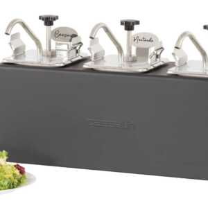 Dispensador de molho frio triplo