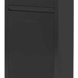 Caixote do lixo para restaurante preto