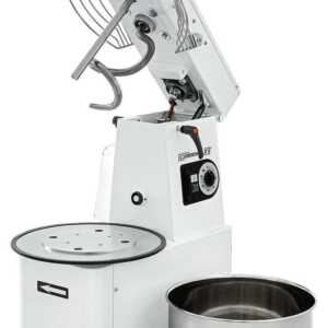 Misturador espiral com cabeça elevatória e cuba removível 25 kg