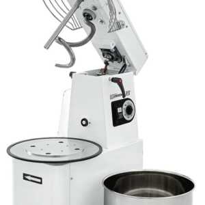 Misturador espiral com cabeça elevatória e cuba removível 35 kg