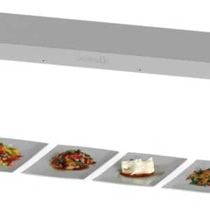 Rampa de aquecimento de infravermelhos dupla com iluminação 600