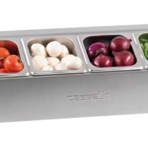 Suporte para 6 recipientes GN 1/6 - simples