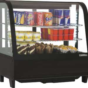 Vitrina refrigerada de bancada 100 L Preta