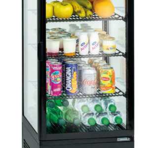 Vitrina refrigerada positiva 98 L Preta