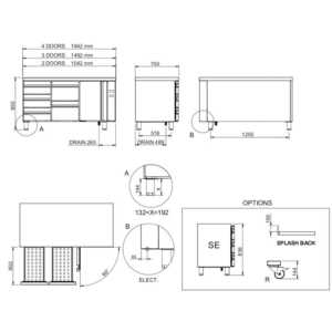 Mesa Refrigerada Gastronomica Motor Remoto Mpg-102-gn-r Hc