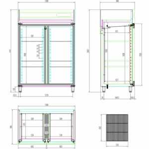 Corpo interior em aço inoxidável.