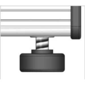 Vitrine de vidro curvo.