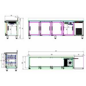 com borda dianteira curva e proteção traseira sanitária de 100 mm.