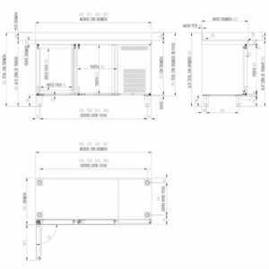 com borda dianteira curva e proteção traseira sanitária de 100 mm.