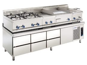 Mesa Refrigerada Gastronomica Base Baixa Mpgb-225 Hc 7c