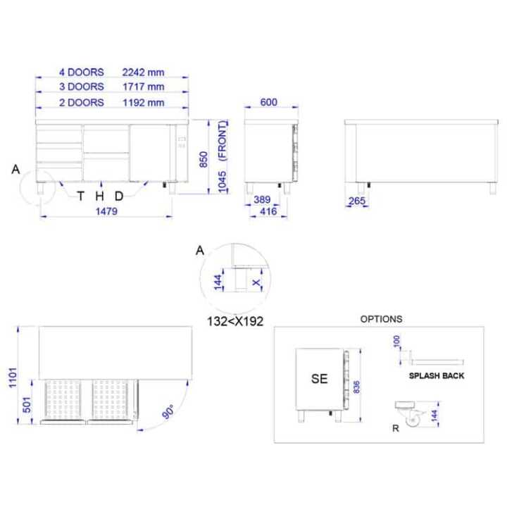 390L – MPS-117-R HC – Hotelequip.pt com canto dianteiro curvo e resguardo traseiro sanitário de 100 mm.