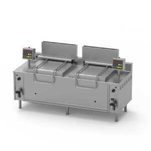 Cozedor automático elétrico de 2 cubas de 132 L