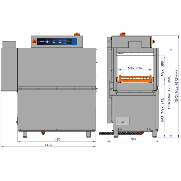 cestas a dir – Hotelequip.pt Dimensões das cestas: 500 x 500 mm.